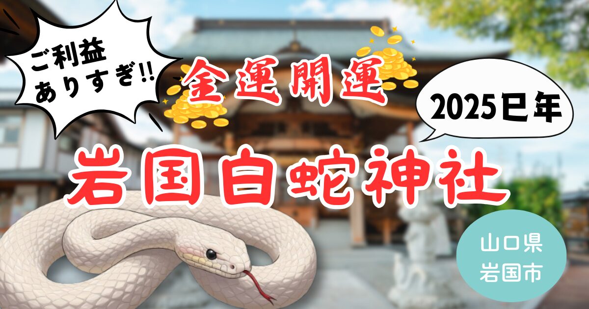 開運】幸運の白蛇で金運上昇！岩国白蛇神社【2025年巳年】 | ふるたびBLOG
